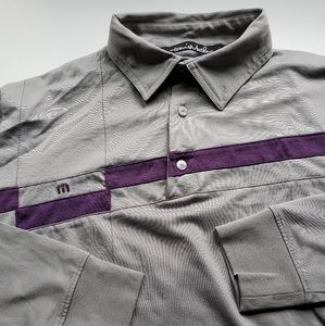 Travis Mathew mens long sleeve polo shirt Fit M